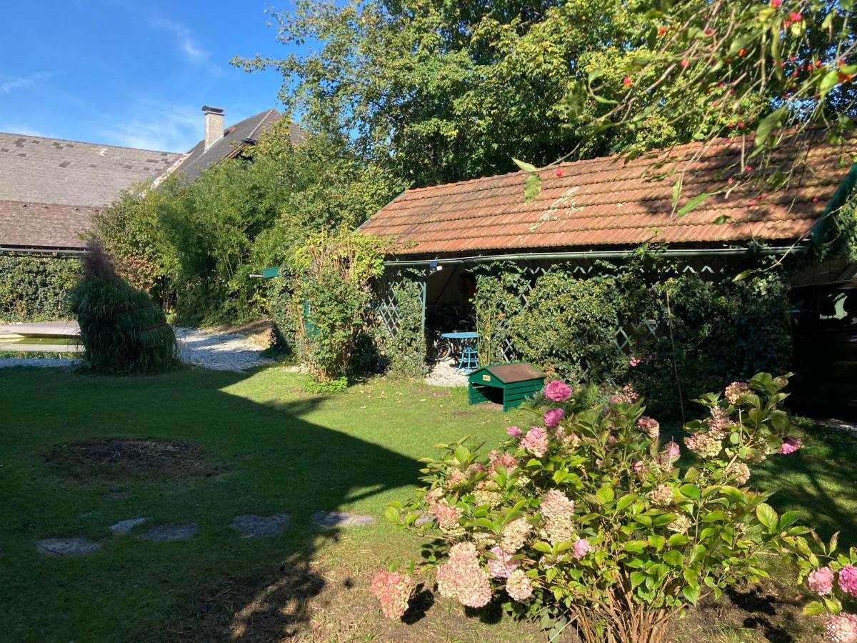 Haus Mit Sauna Und Privatem Badeteich In Anif Bei Salzburg ภายนอก รูปภาพ